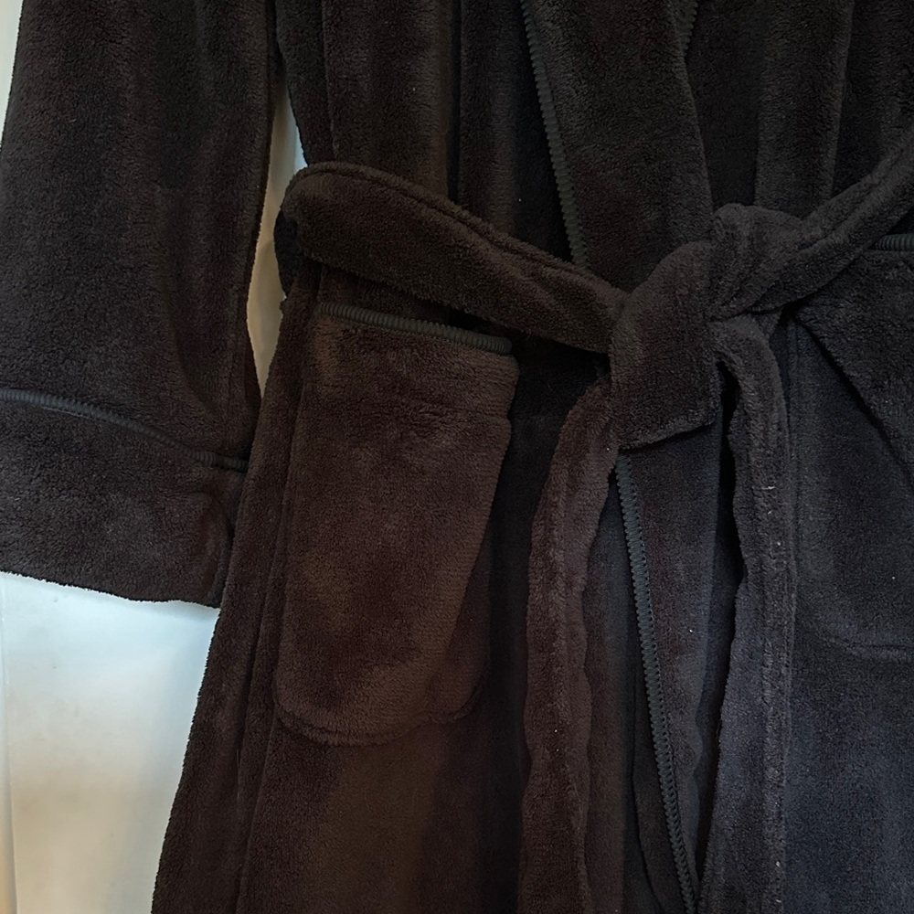 Merona Dark Plush Robe - Picture 3 of 4